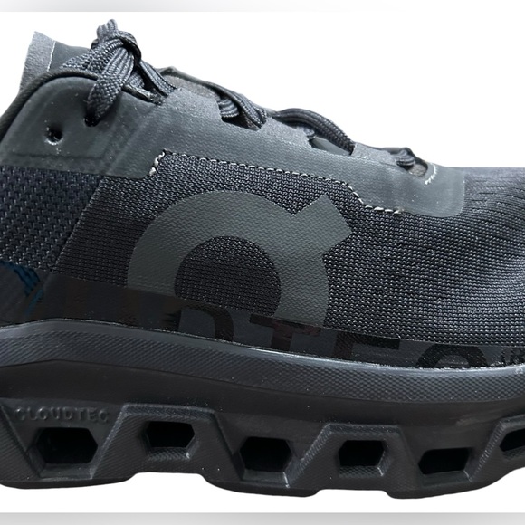 ON CLOUDMONSTER w/CloudTec Men’s Athletic Shoe In All Black Sz 10.5 ✨NIB✨ - Picture 10 of 14